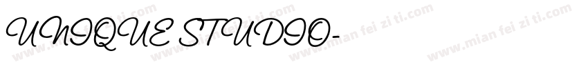 UNIQUE STUDIO字体转换